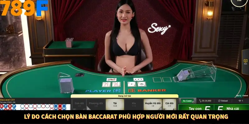 Lý do cách chọn bàn Baccarat phù hợp người mới rất quan trọng